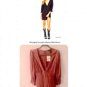 NWT Forever 21 mini trumpet 3/4 sleeved dress